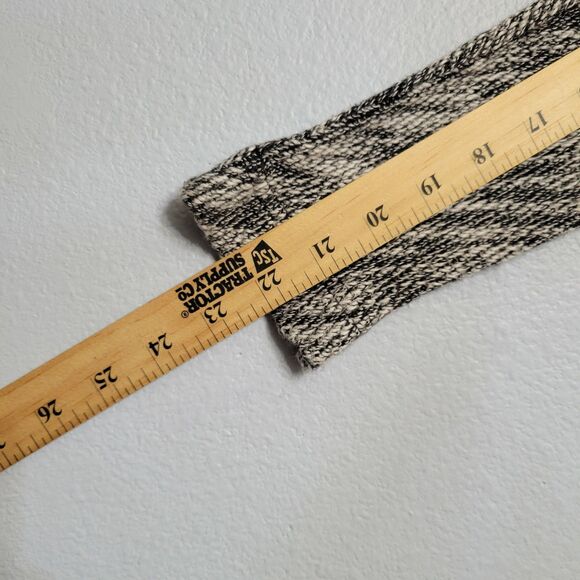 American Eagle Black White Marled Full-Zip Knit Hoodie Jacket Y2K Baja Surf XS - Picture 12 of 12